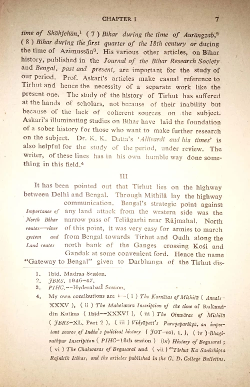 History of Muslim Rule in Tirhut (1206-1765 A.D.)